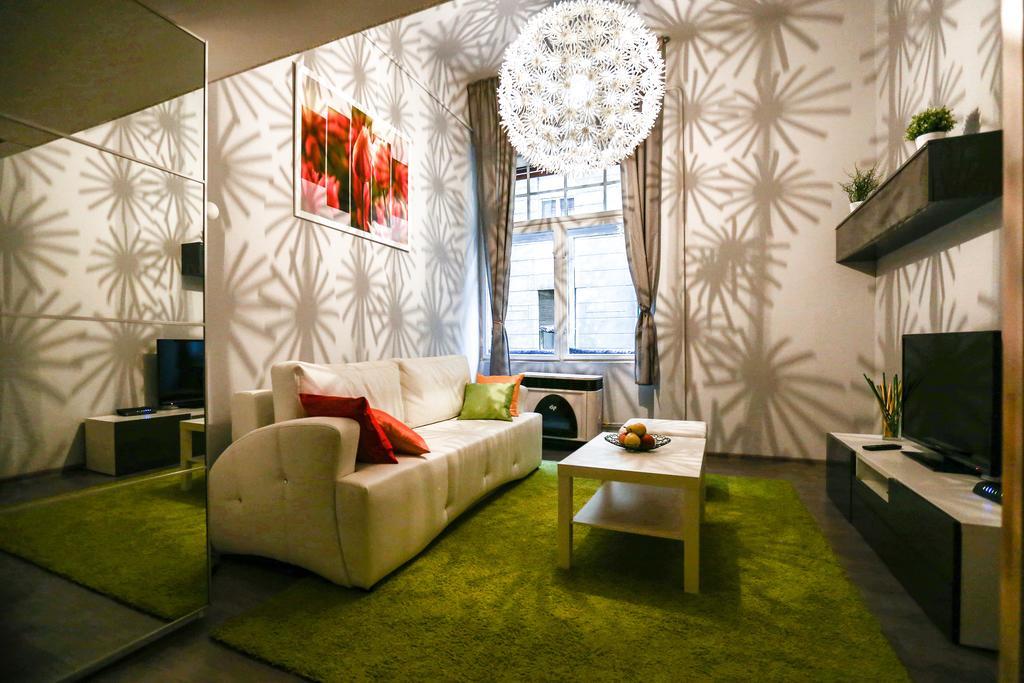 Apartment Green Tea Budapest Center Rom bilde